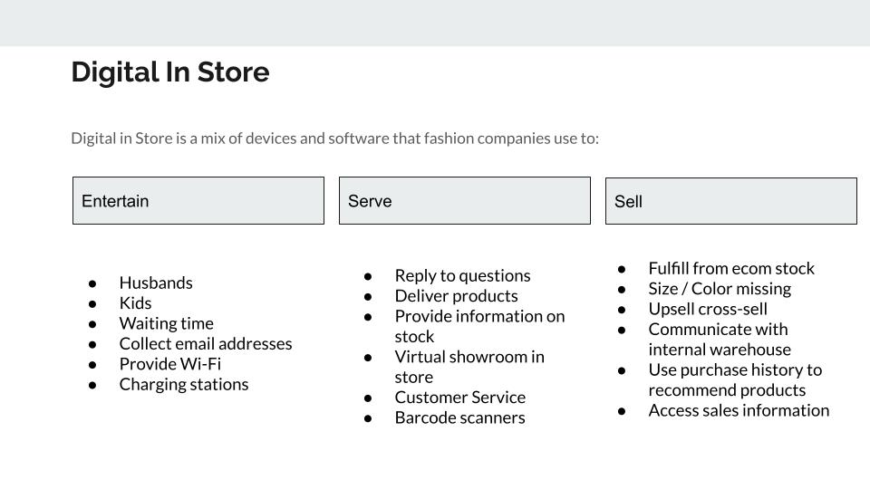 Digital In store benefits